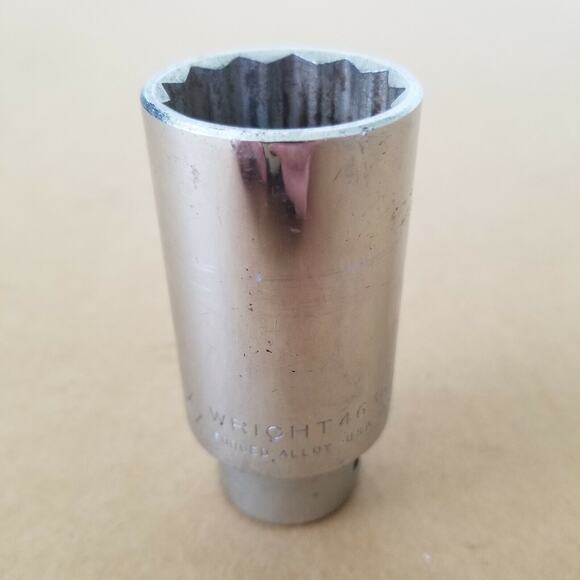 Wright Tool 4636 1-1/8" 1/2"Drive 12pt Deepsocket Forged Alloy USA - Picture 1 of 8